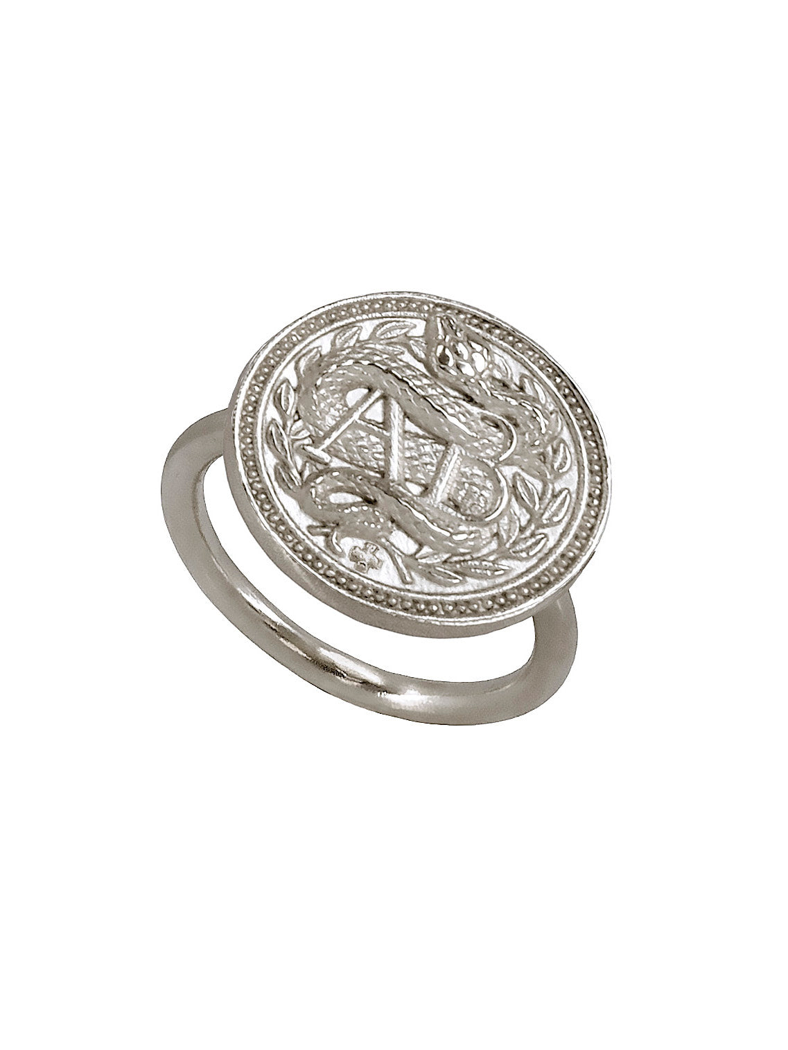 Blood type AB Positive Ring. Sterling Silver. Gender Neutral