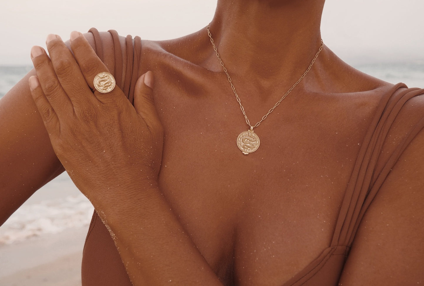 A Positive Blood Type Necklace. Gold Plated Sterling Silver. Gender Neutral