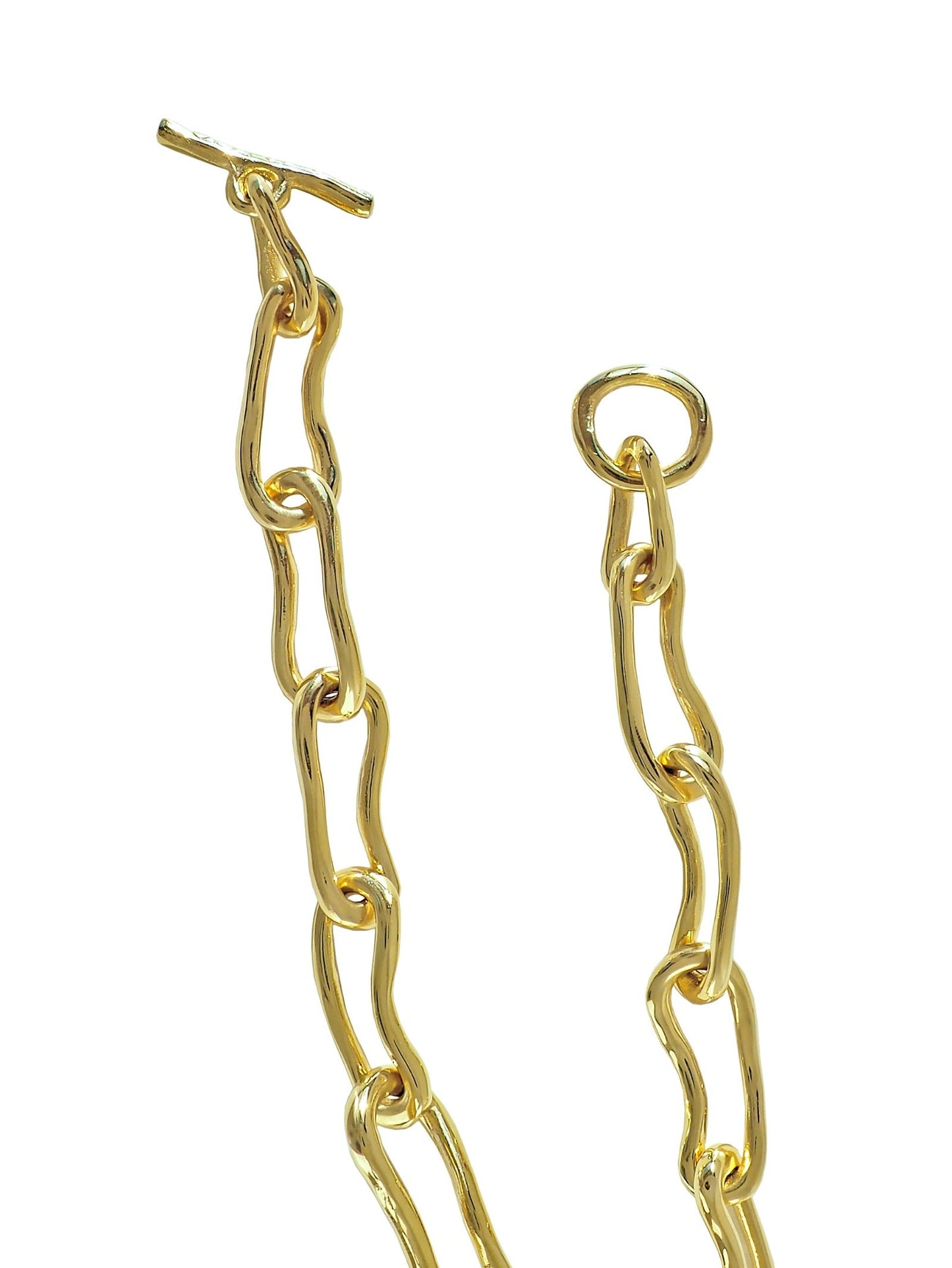 Ouroboros Chunky Necklace. Gold Plated. Gender Neutral