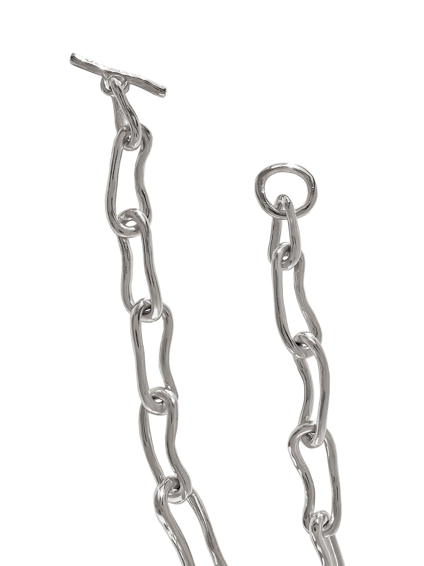 Ouroboros Chunky Choker, Silver plated