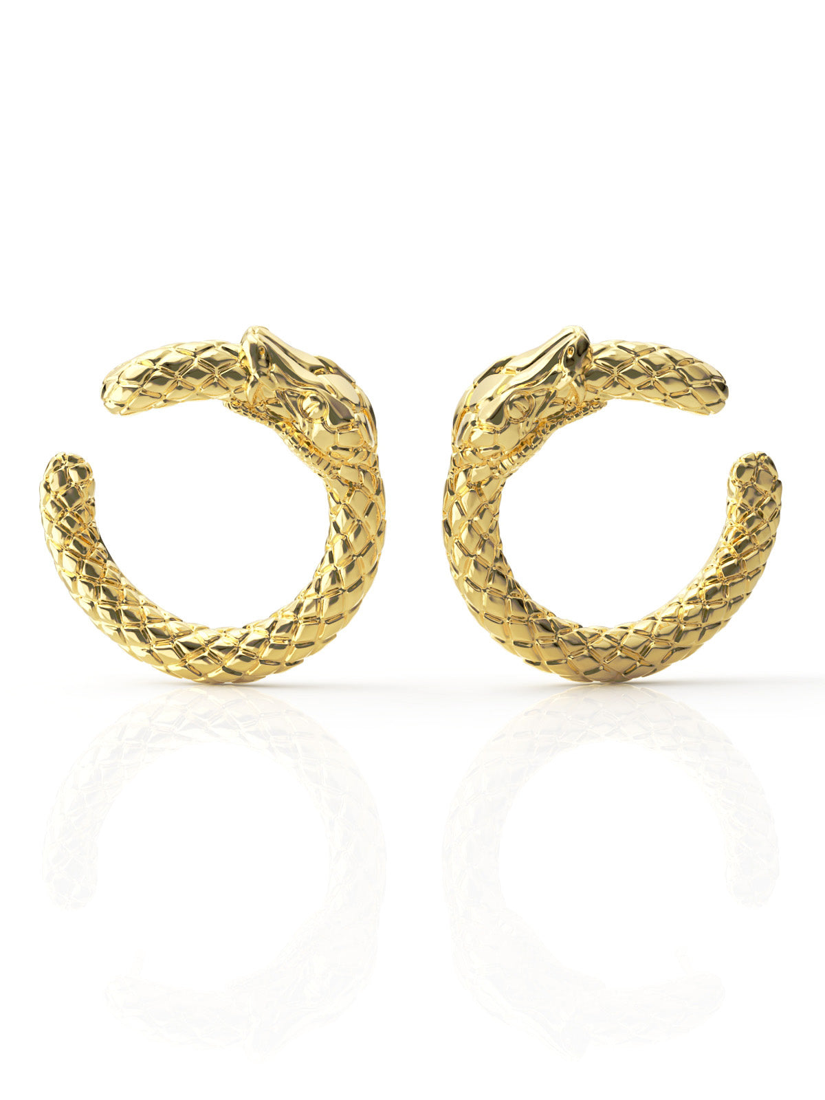 Ouroboros Hoop Earrings by Pola Jewellery – bold, symbolic hoops representing eternal love, infinite power, and timeless style