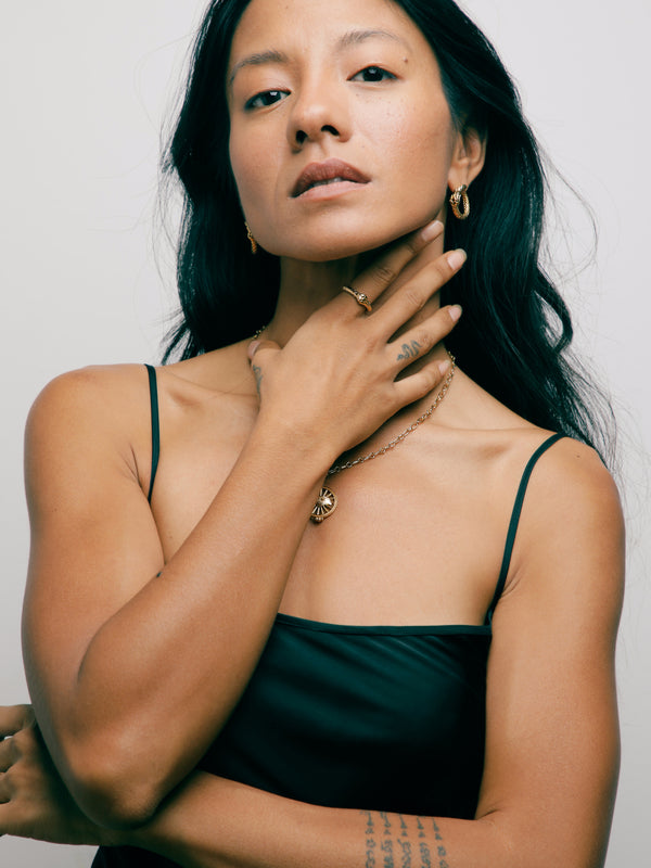 Ouroboros Ring by Pola Jewellery – gender-neutral statement ring symbolizing eternal love, infinite power, and self-renewal