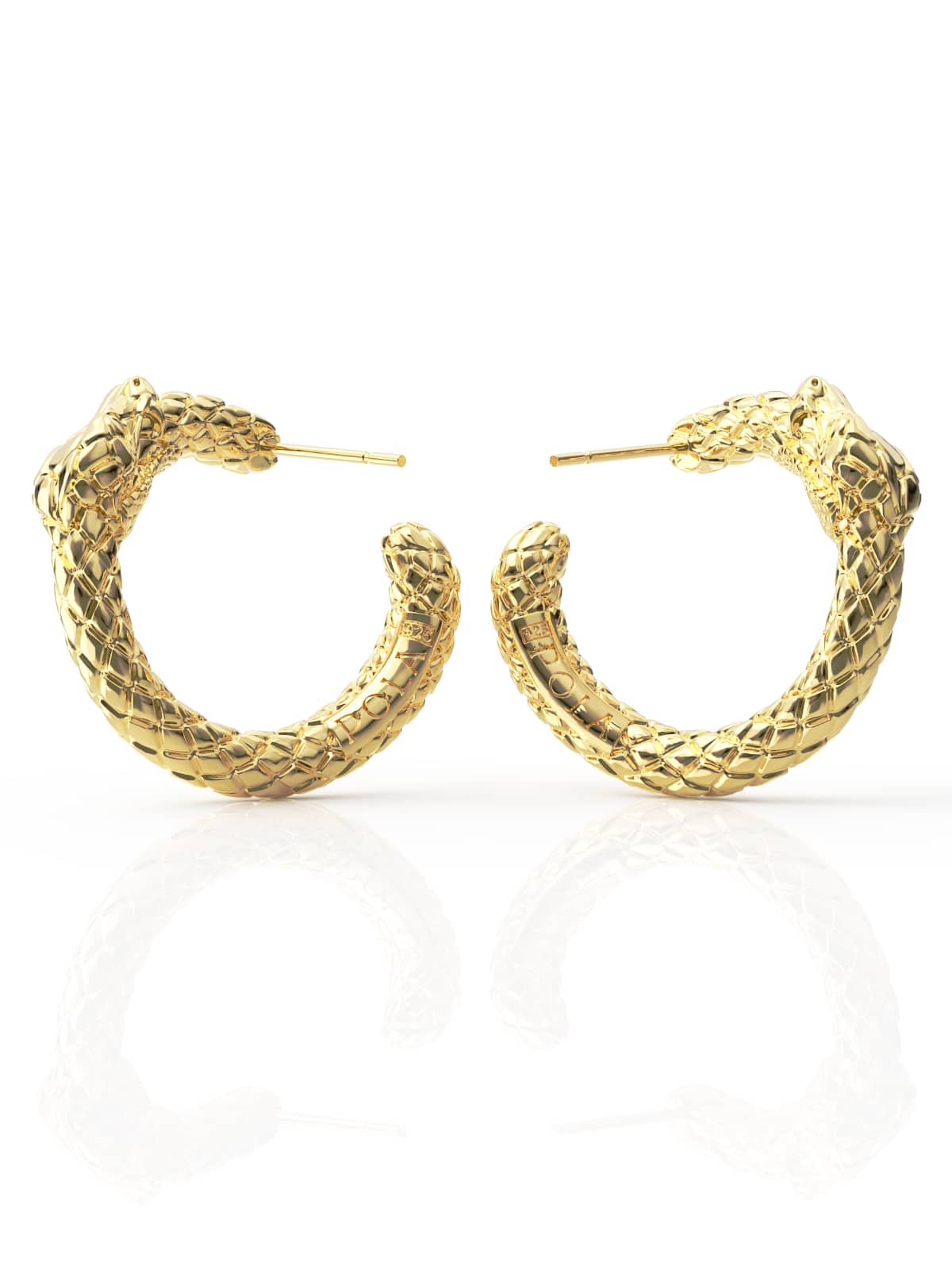 Ouroboros Hoop Earrings