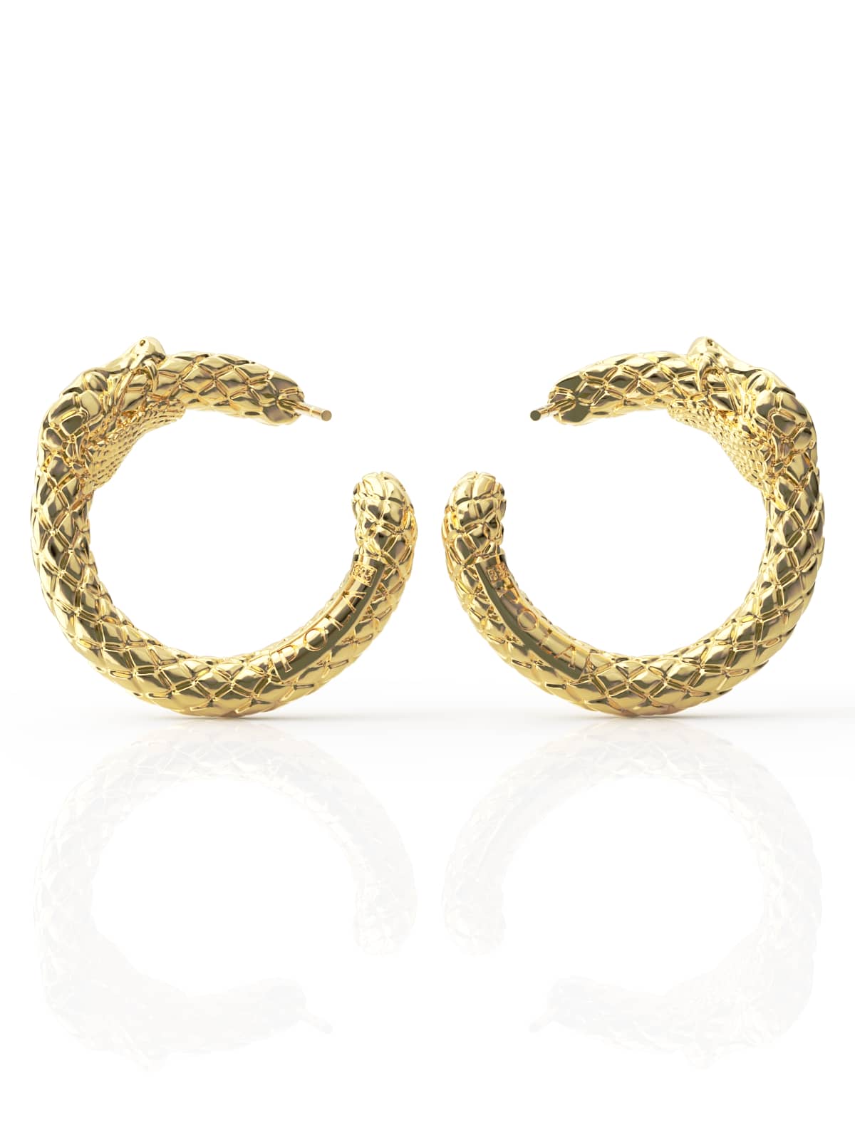 Ouroboros Hoop Earrings