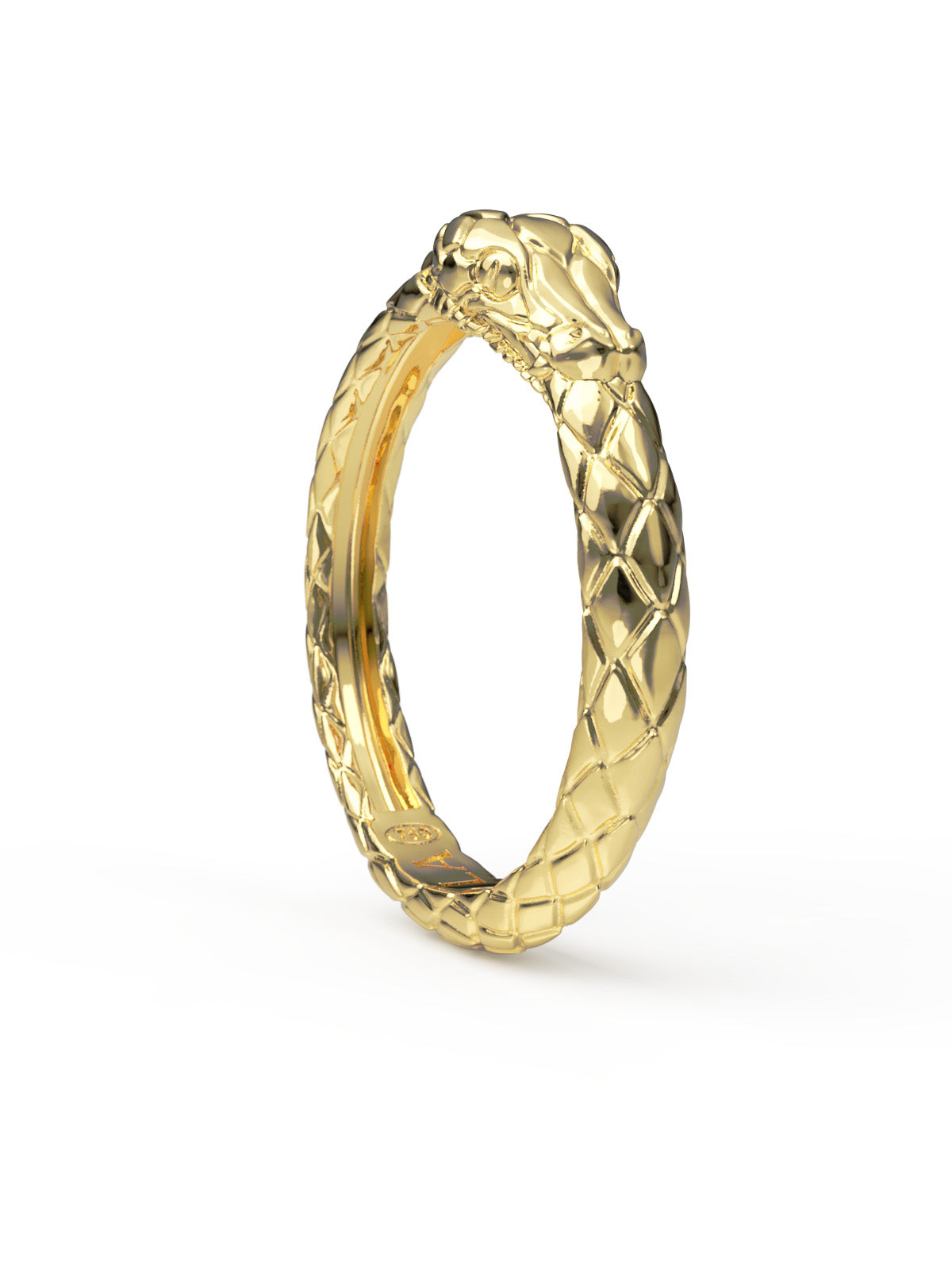 Ouroboros Ring. Solid Gold