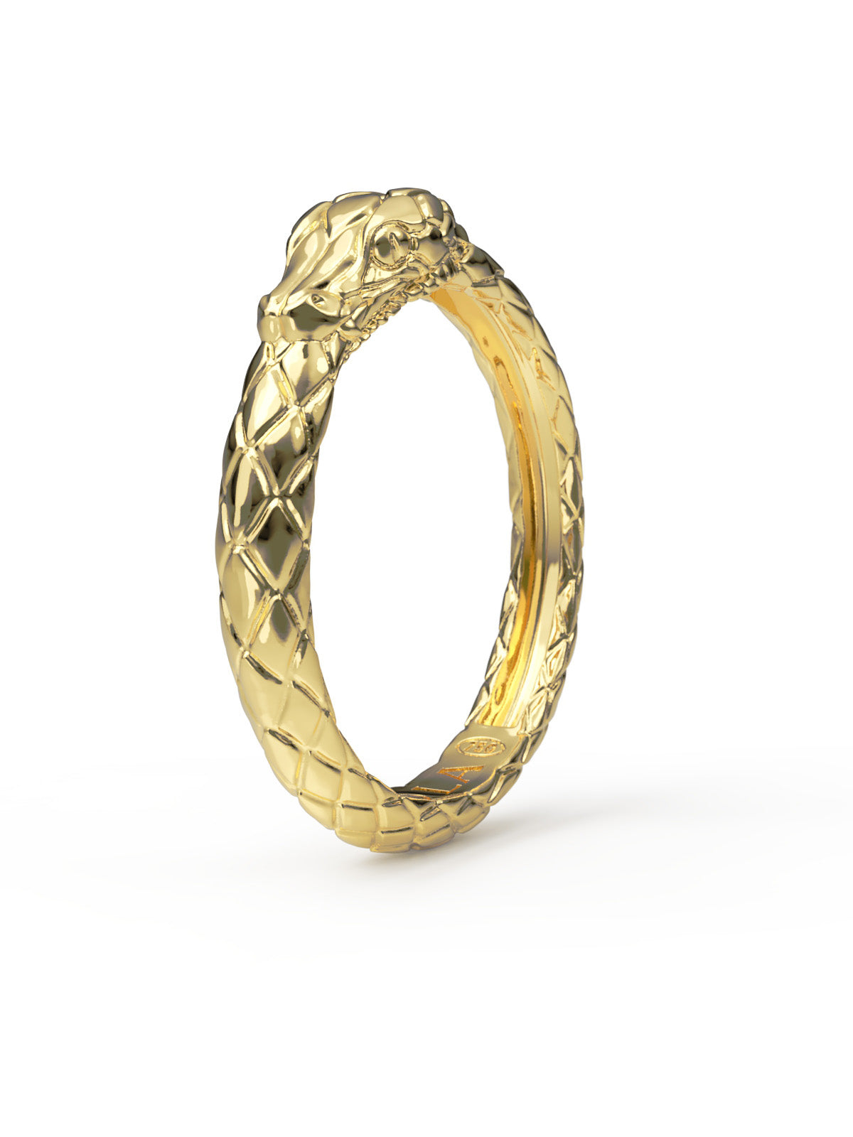 Ouroboros Ring. Solid Gold