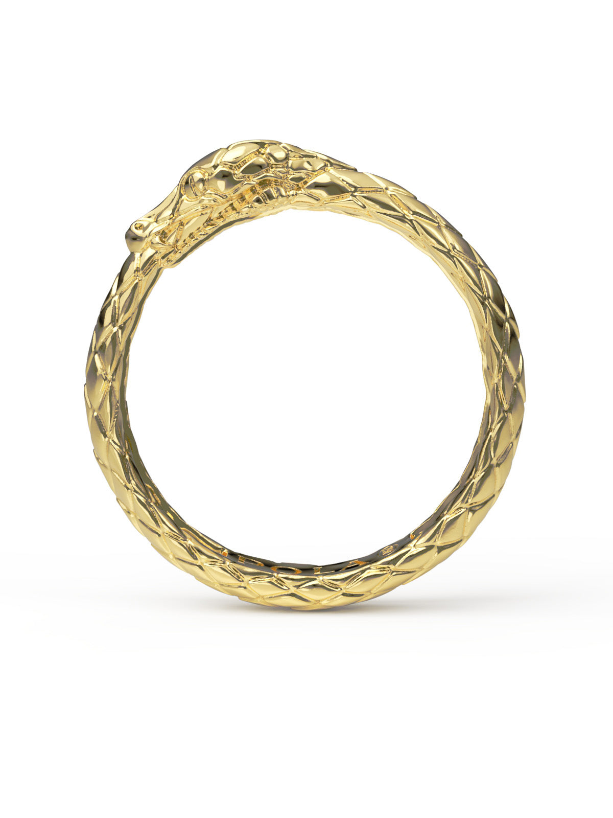 Ouroboros Ring. Solid Gold