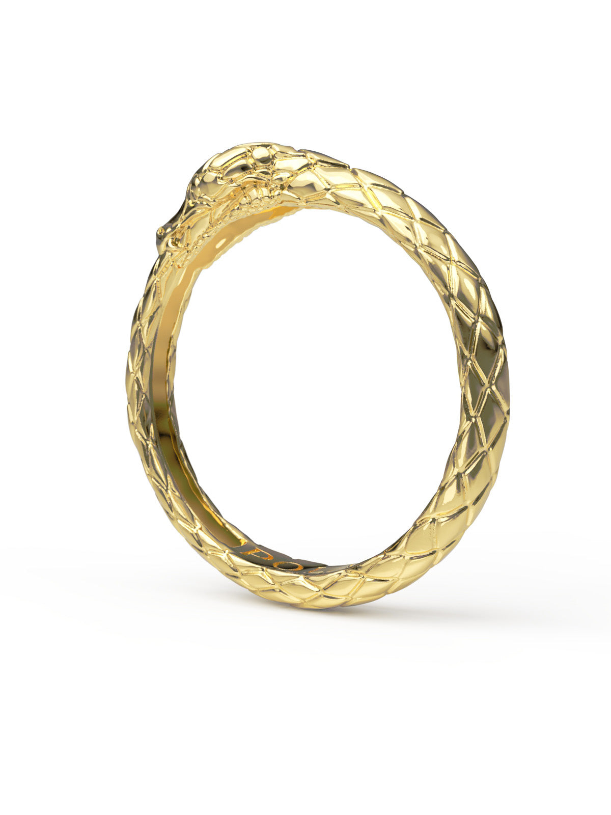 Ouroboros Ring. Solid Gold
