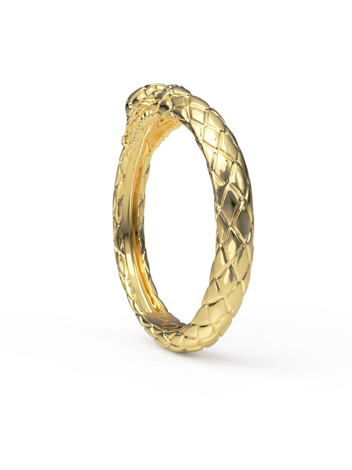 Ouroboros Ring. Solid Gold