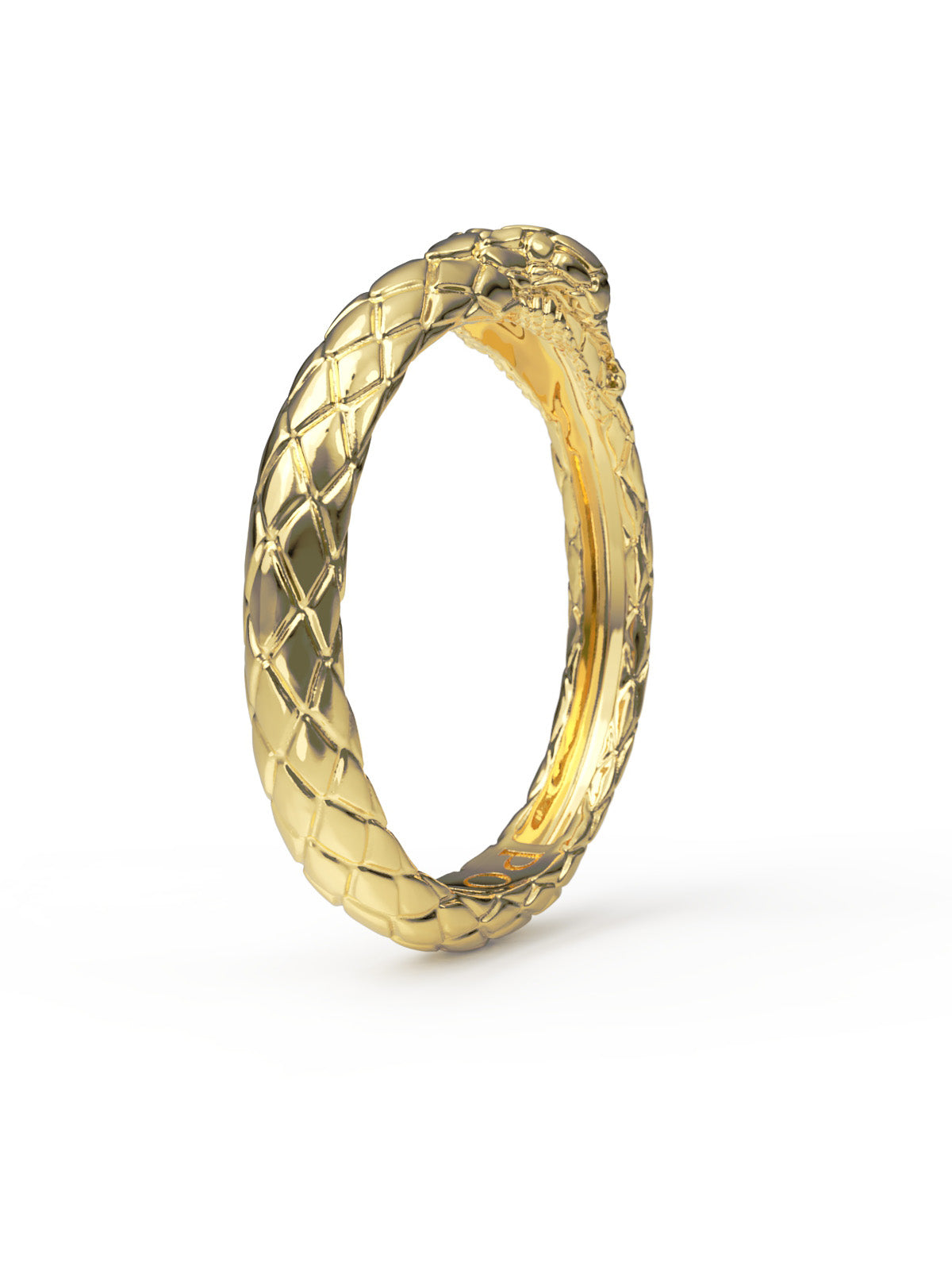 Ouroboros Ring. Solid Gold