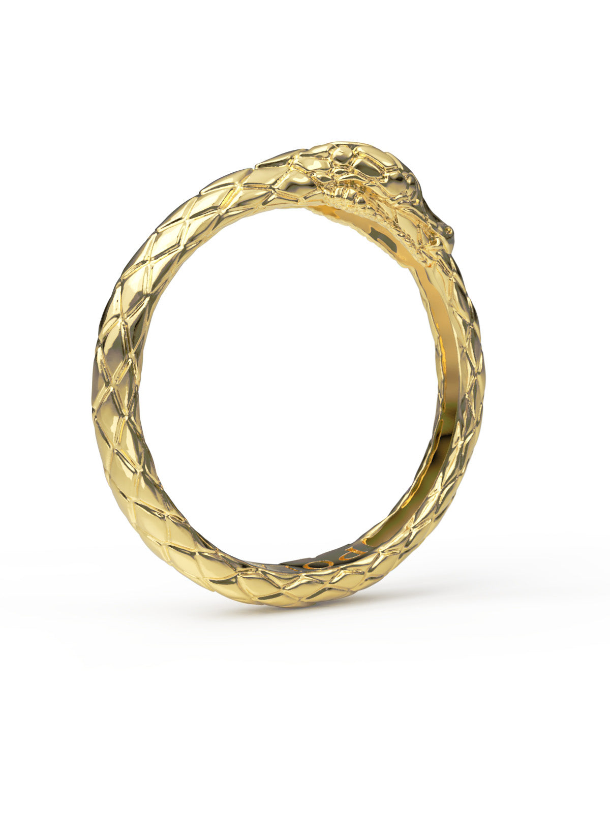 Ouroboros Ring. Solid Gold