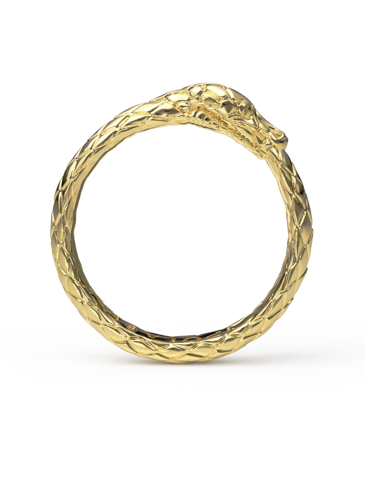 Ouroboros Ring. Solid Gold