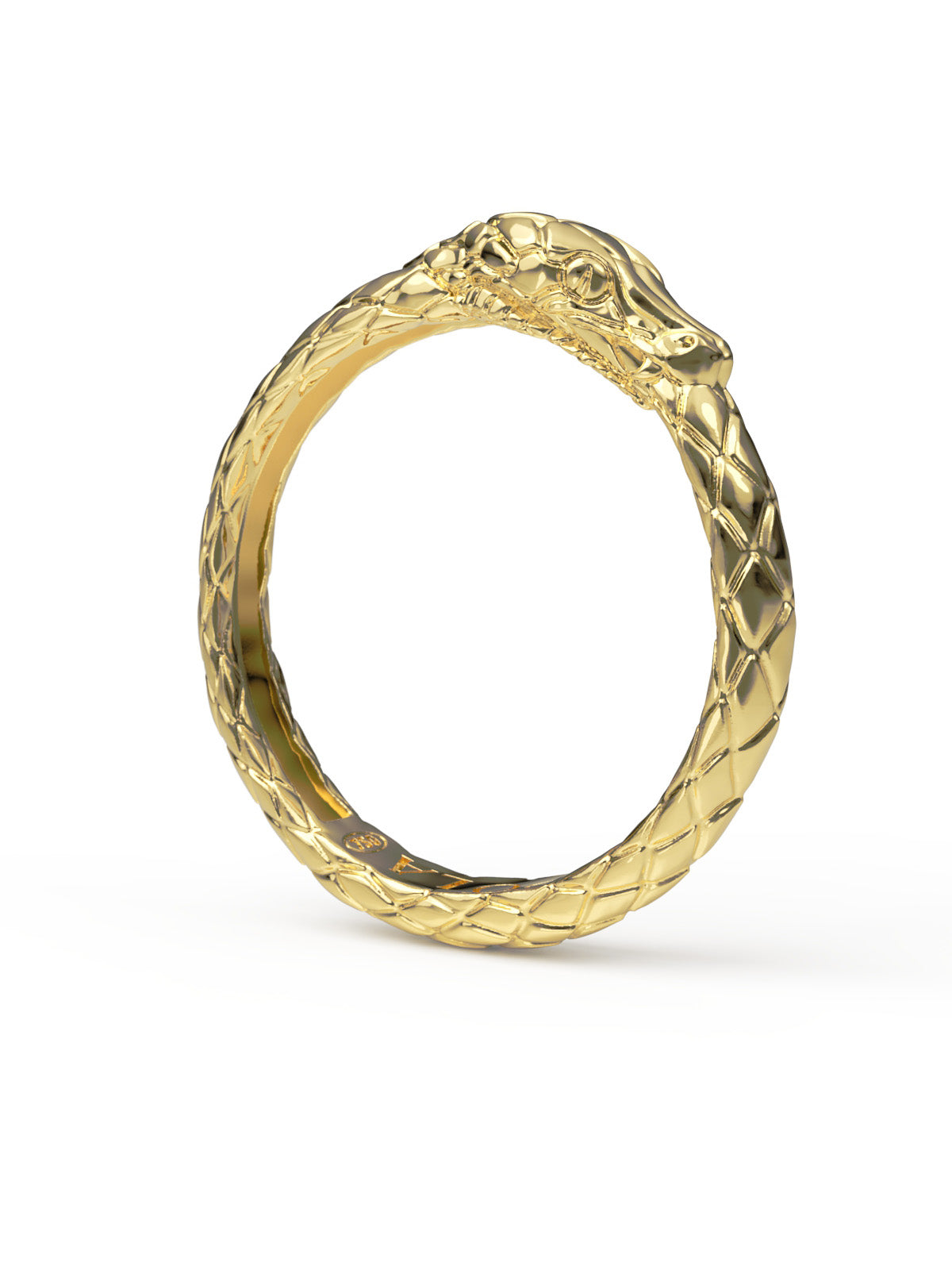 Ouroboros Ring. Solid Gold