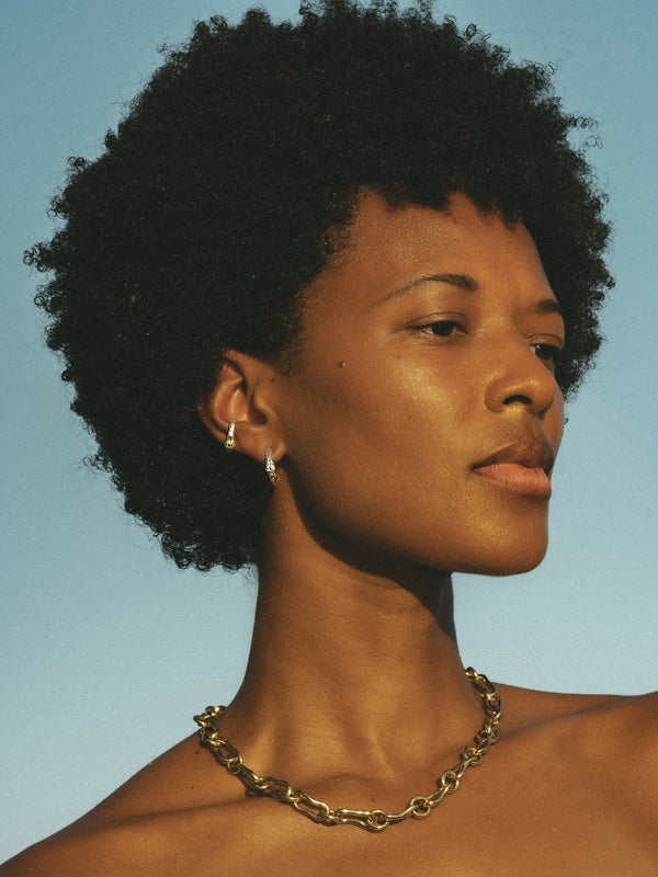 Ouroboros Ear Cuff by Pola Jewellery – symbolic, piercing-free design in gold vermeil or silver, embodying eternal love and power