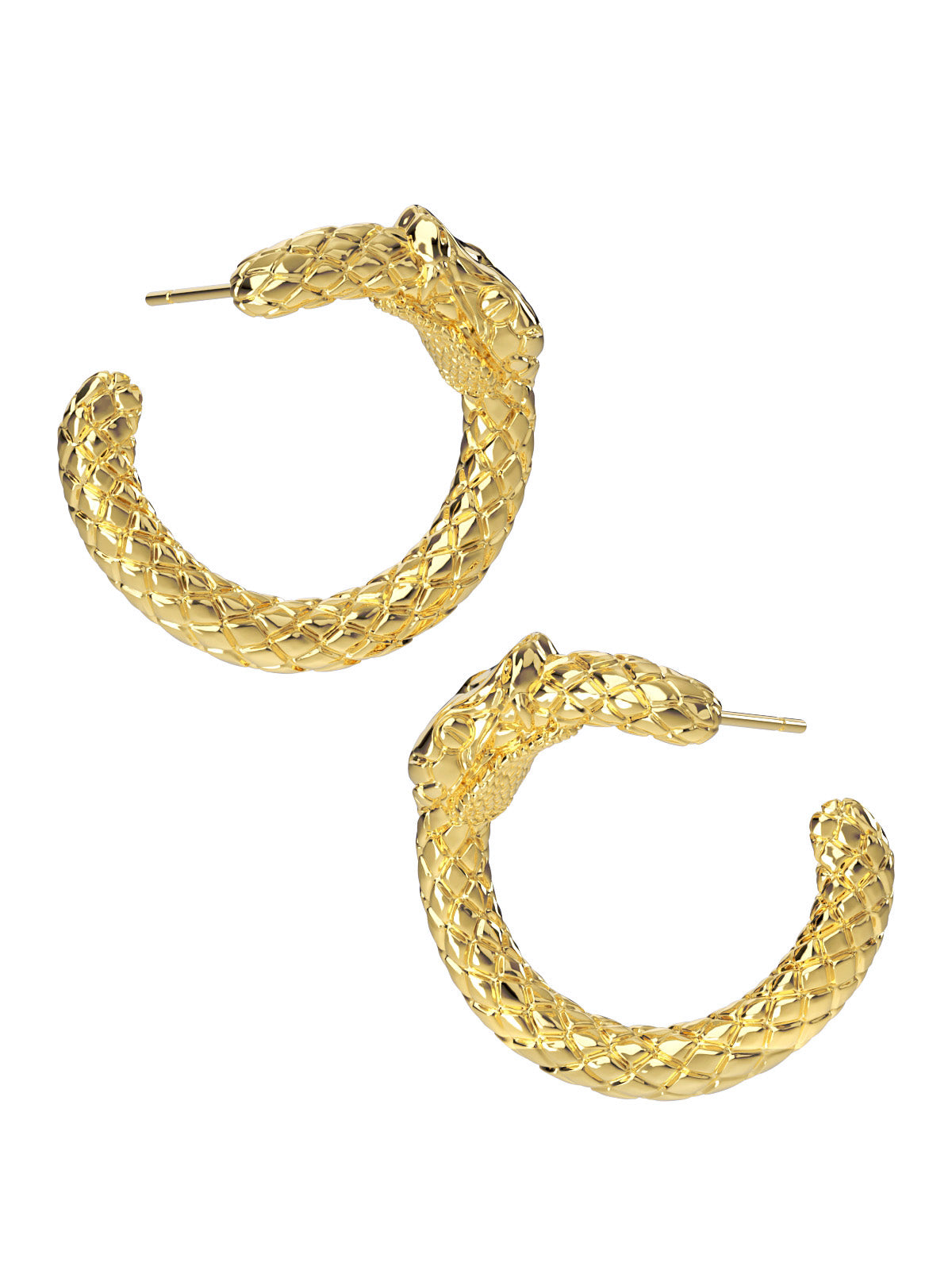 Ouroboros Hoop Earrings by Pola Jewellery – bold, symbolic hoops representing eternal love, infinite power, and timeless style