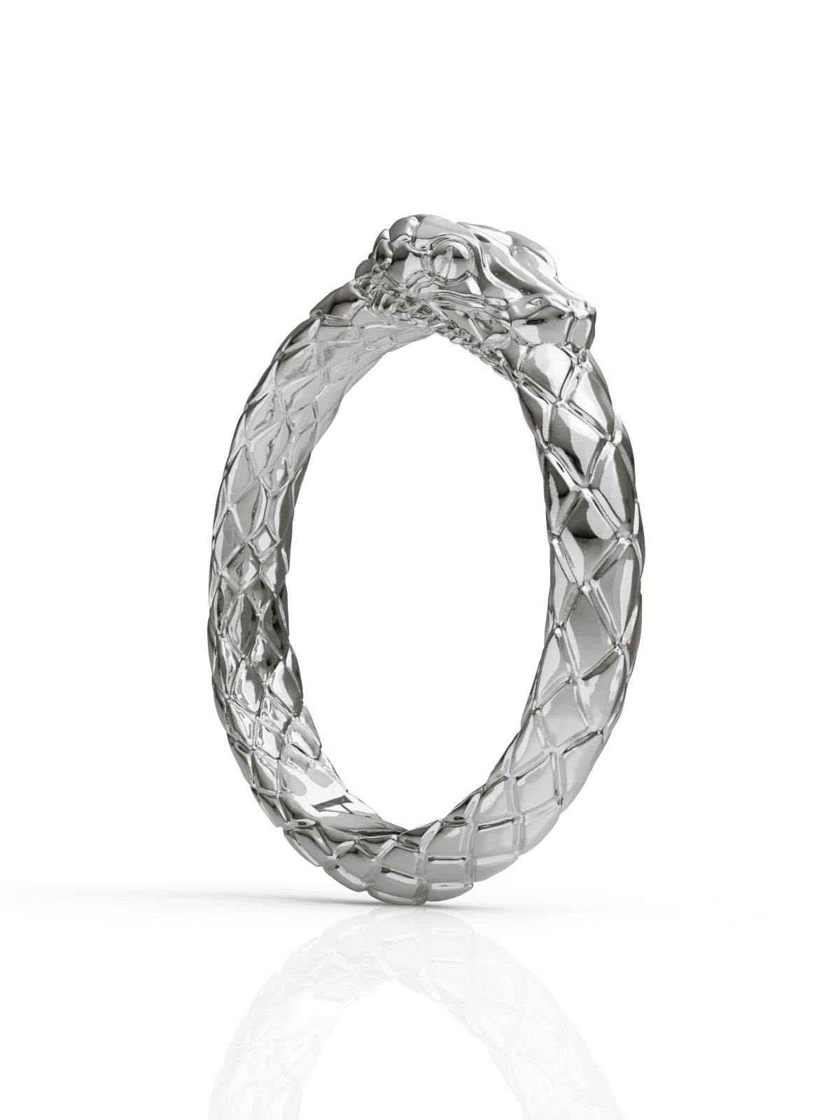 Ouroboros Ring by Pola Jewellery – gender-neutral statement ring symbolizing eternal love, infinite power, and self-renewal