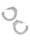 Ouroboros Hoop Earrings. 925 Sterling Silver. Gender Neutral