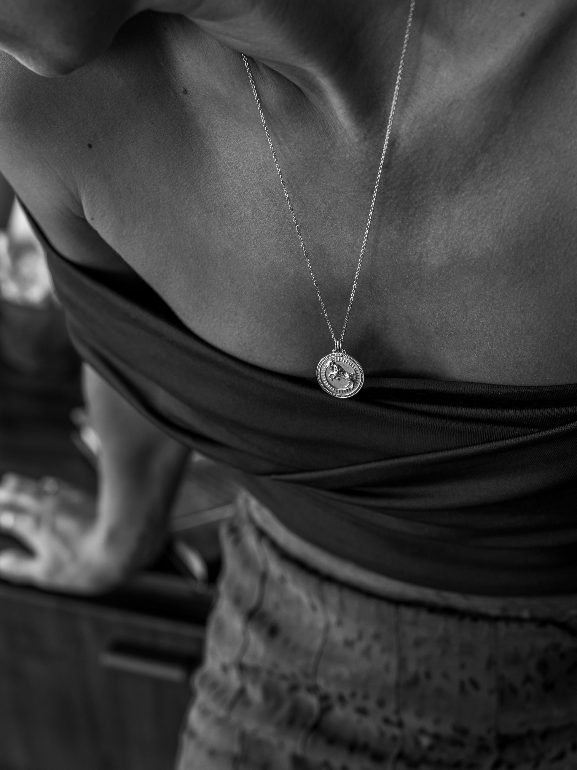 Aries Zodiac Horoscope Necklace. Gender Neutral. Gold Vermeil