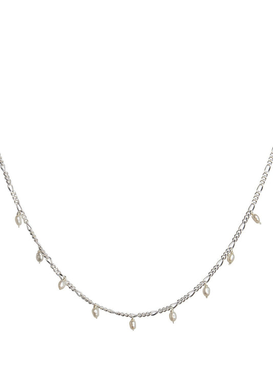 Baroque Freshwater Pearls Choker. Sterling Silver