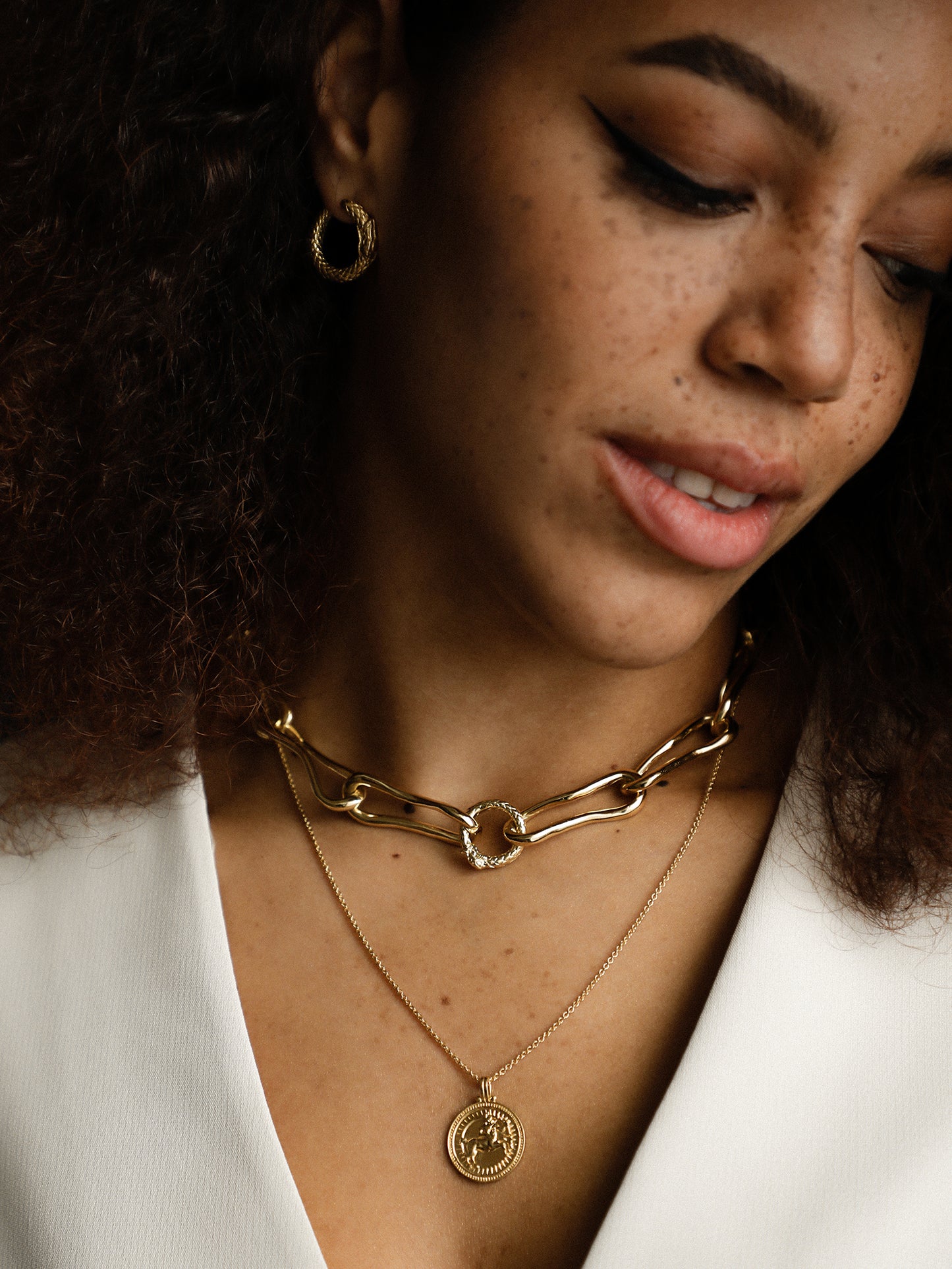 Sagittarius Zodiac Horoscope Necklace. Gender Neutral. Gold Vermeil