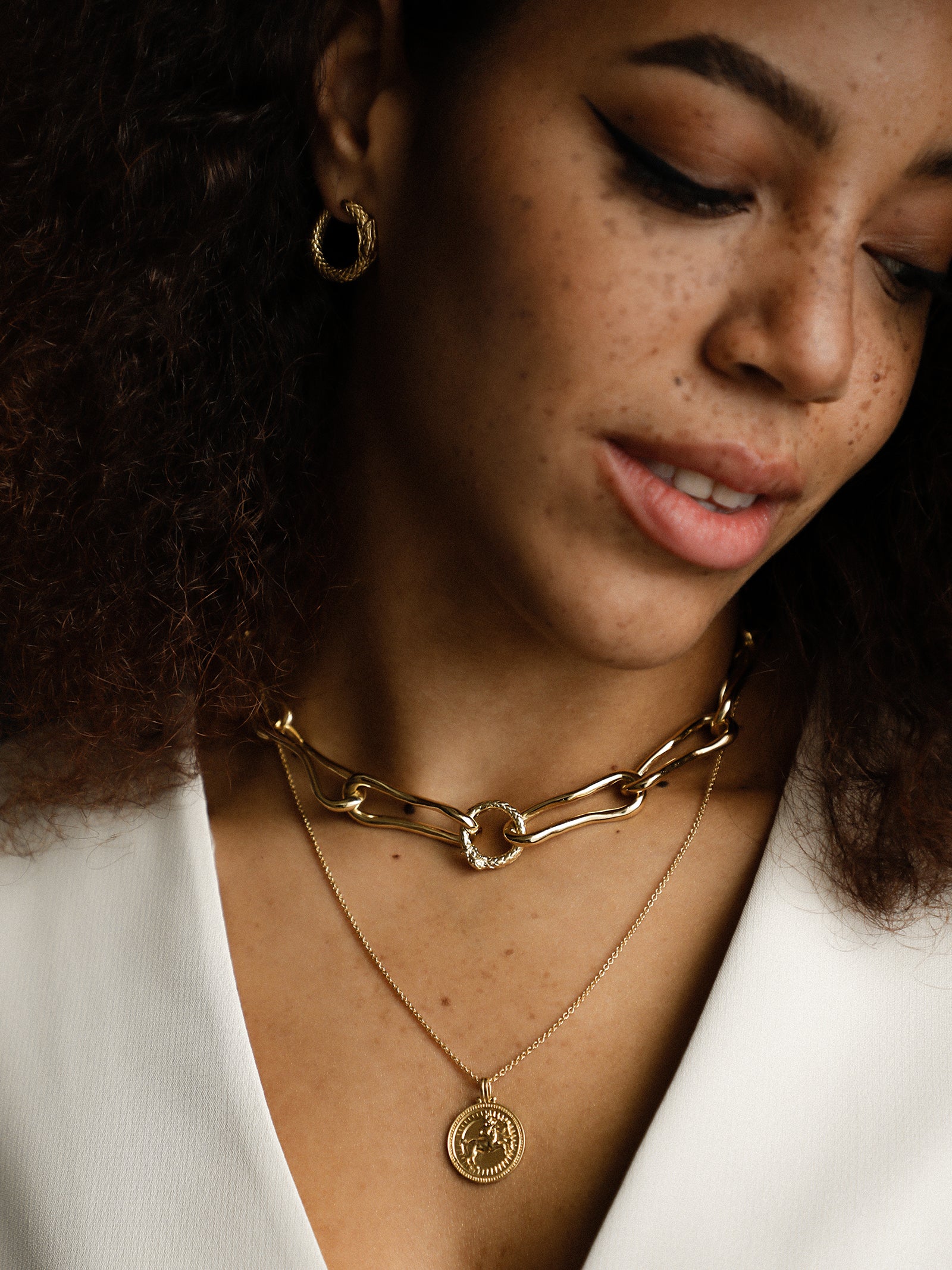 Sagittarius Zodiac Horoscope Necklace. Gender Neutral. Gold Vermeil
