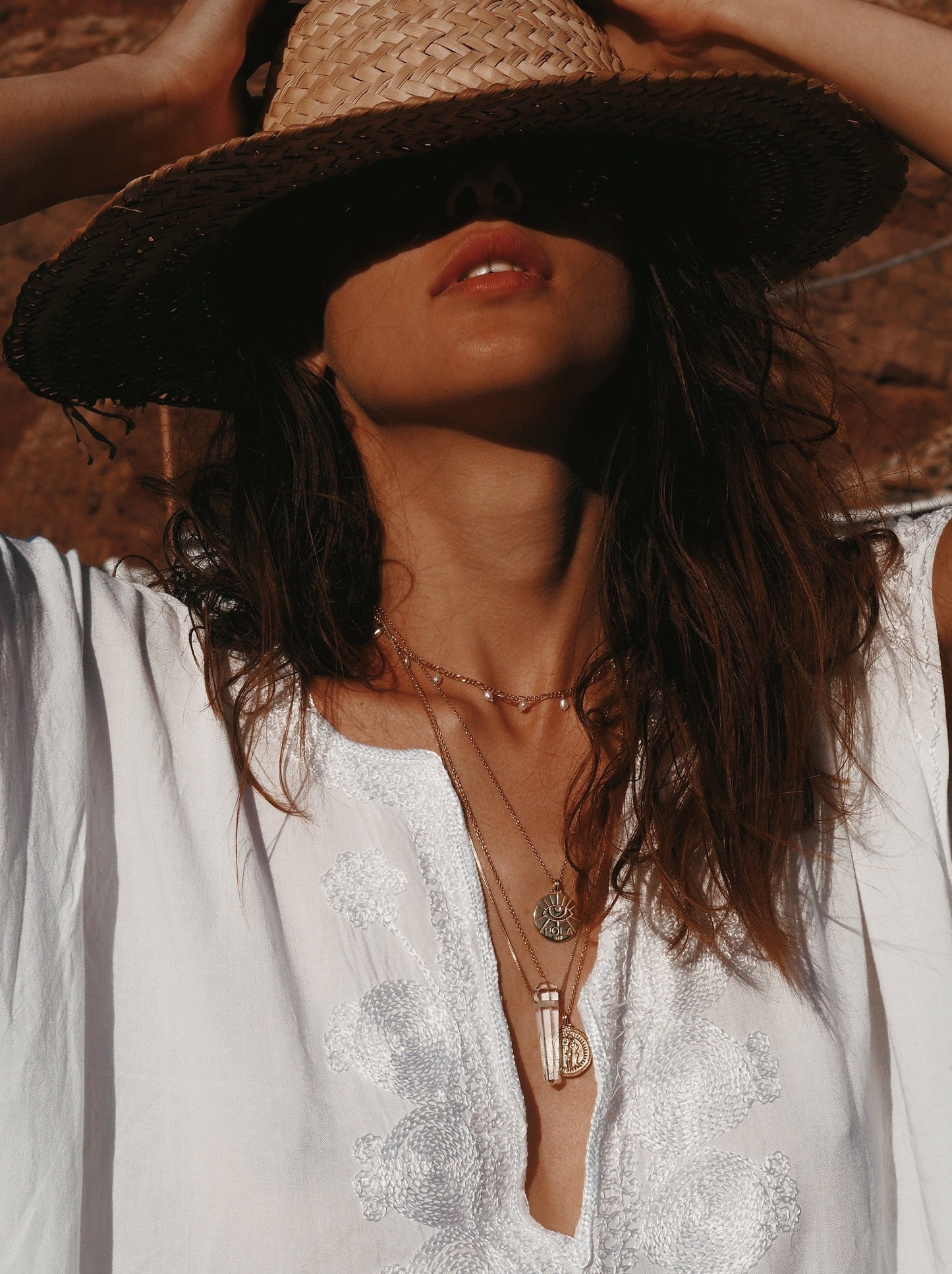 Aquarius Zodiac Necklace by Pola Jewellery, handcrafted in Mallorca and gold-plated in Barcelona — merging craftsmanship and cosmic symbolism.