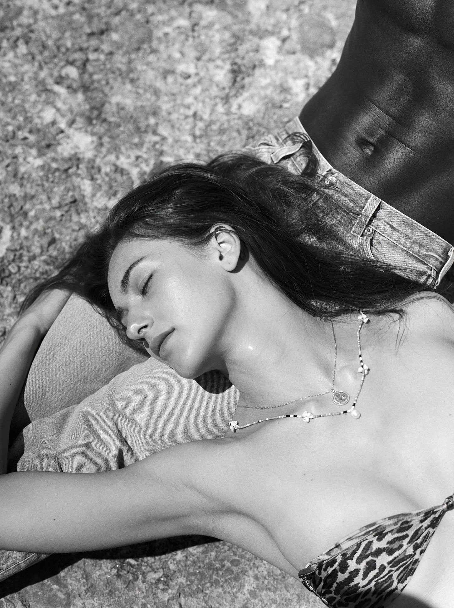 Beads Necklace, sea shells, Baroque Pearl. Gender Neutral by Pola jewellery