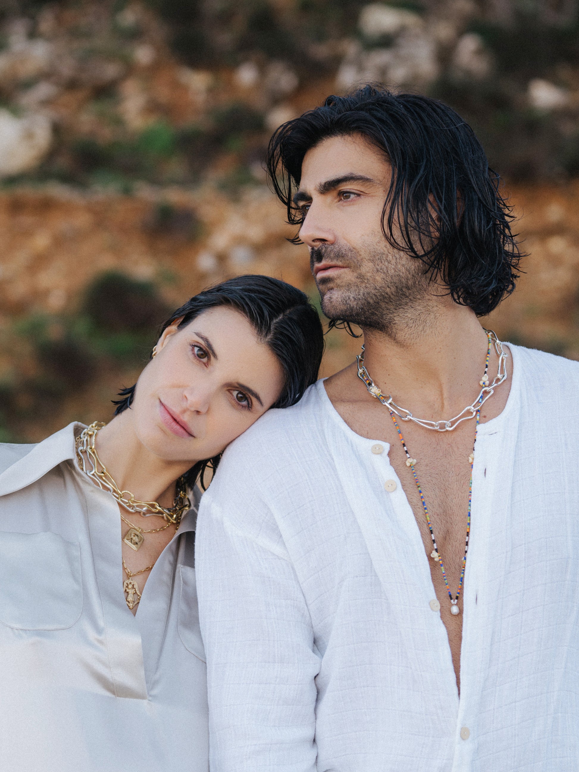 Beads Necklace, sea shells, Baroque Pearl. Gender Neutral by Pola Jewellery