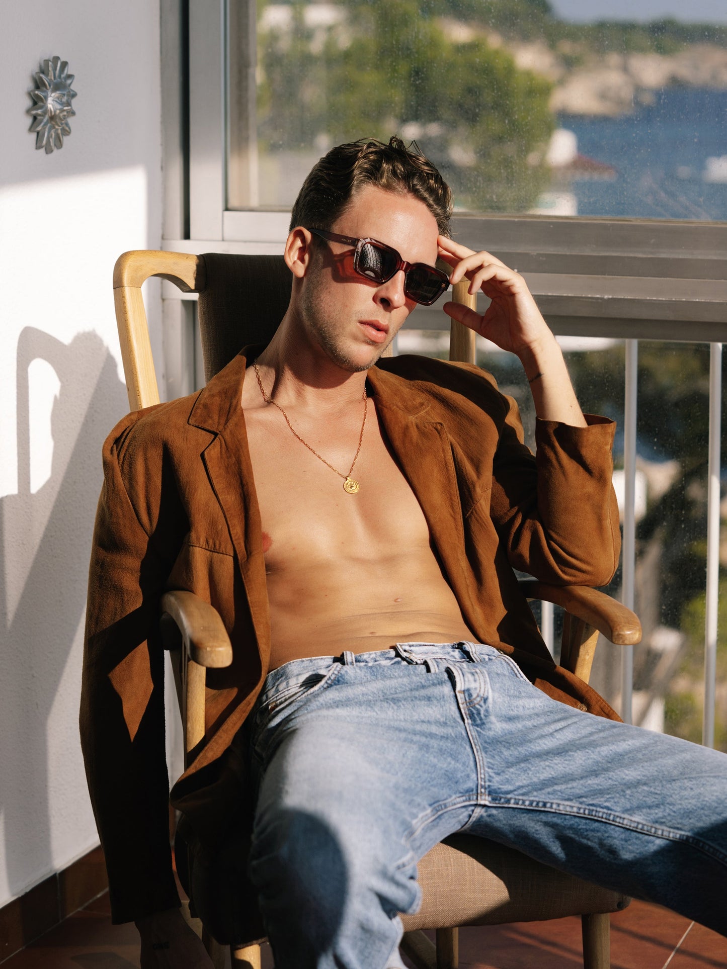 Pola Jewellery’s Cancer Zodiac Necklace in gold vermeil, gender neutral