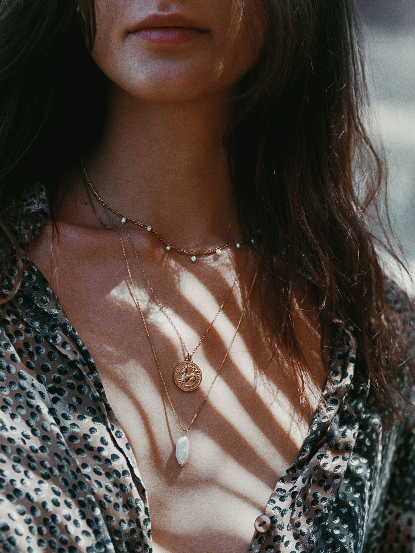 Capricorn Zodiac Necklace by Pola Jewellery, handcrafted in Mallorca and gold-plated in Barcelona — blending craftsmanship and inner strength.
