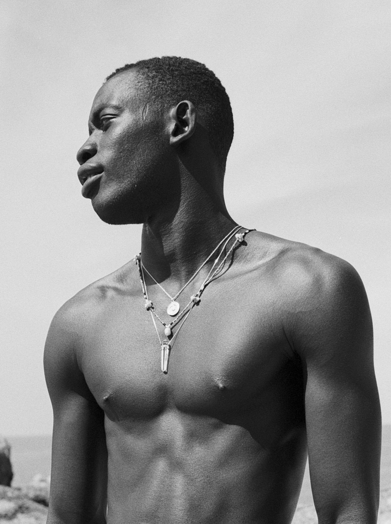 Clear Quartz Necklace Gender Neutral by Pola Jewellery