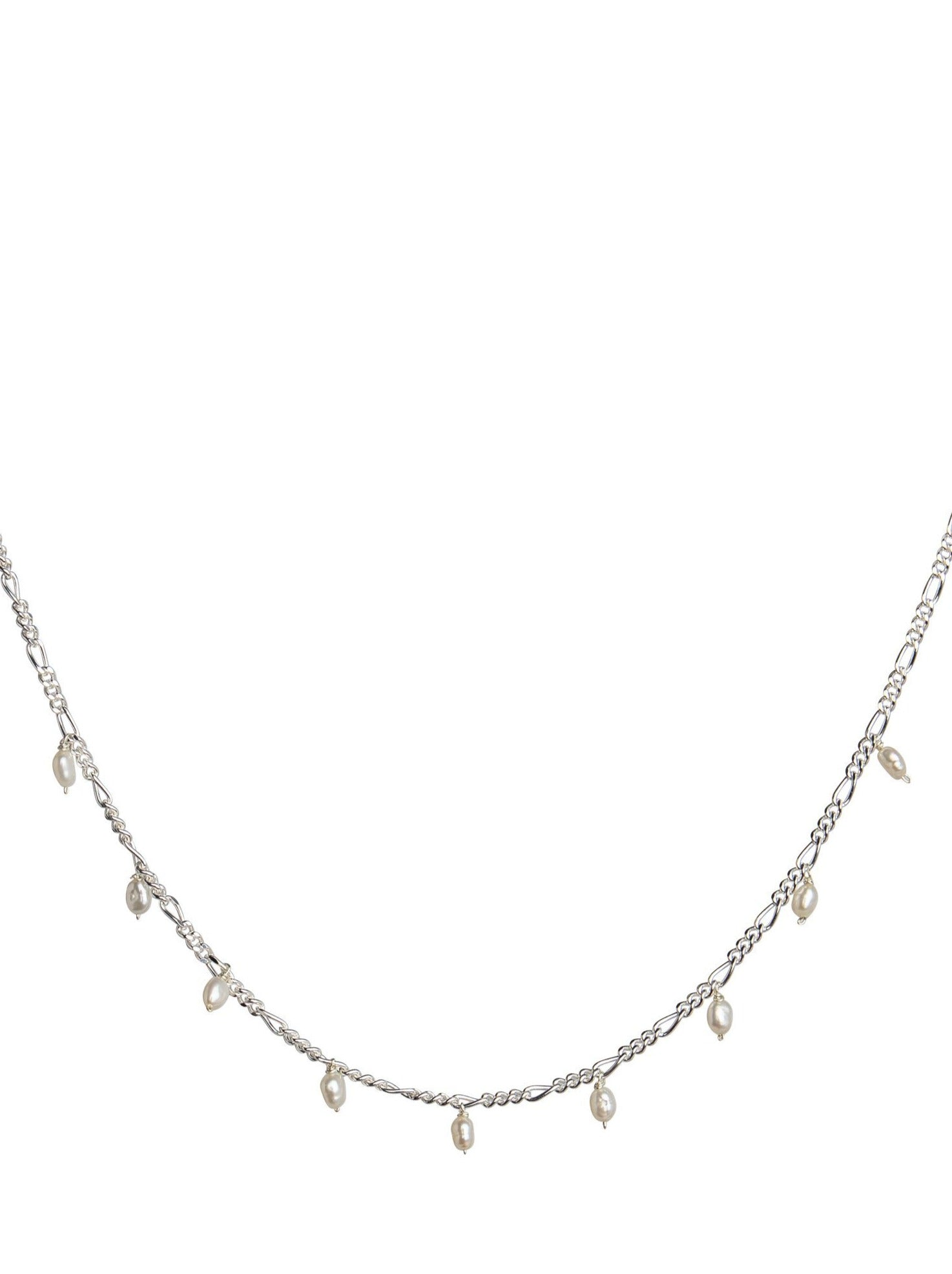 Baroque Freshwater Pearls Choker. Sterling Silver by Pola Jewellery