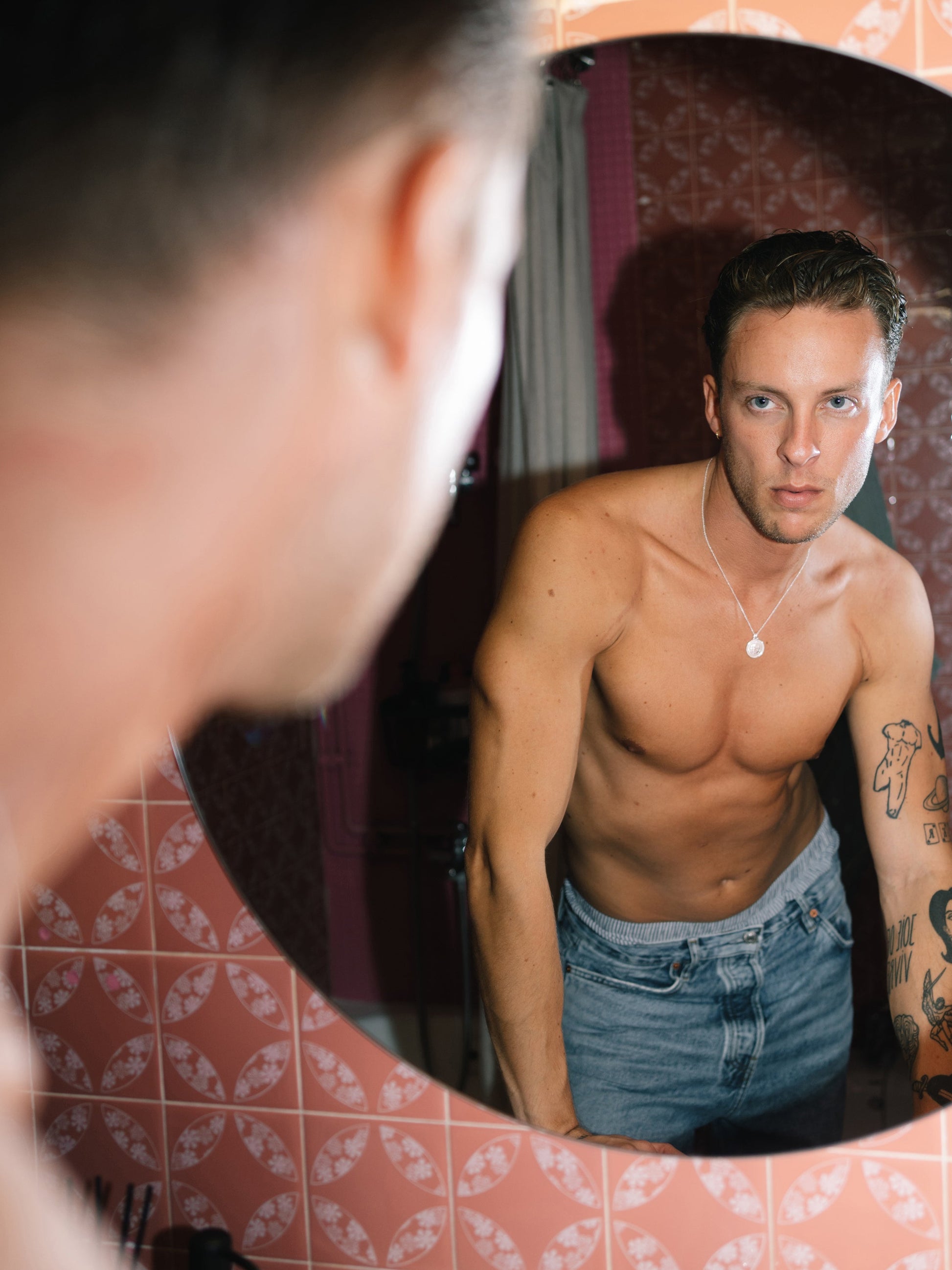 Pola Jewellery’s Gemini Zodiac Necklace in sterling silver, engraved with the iconic twin motif — representing harmony, curiosity, and expression.