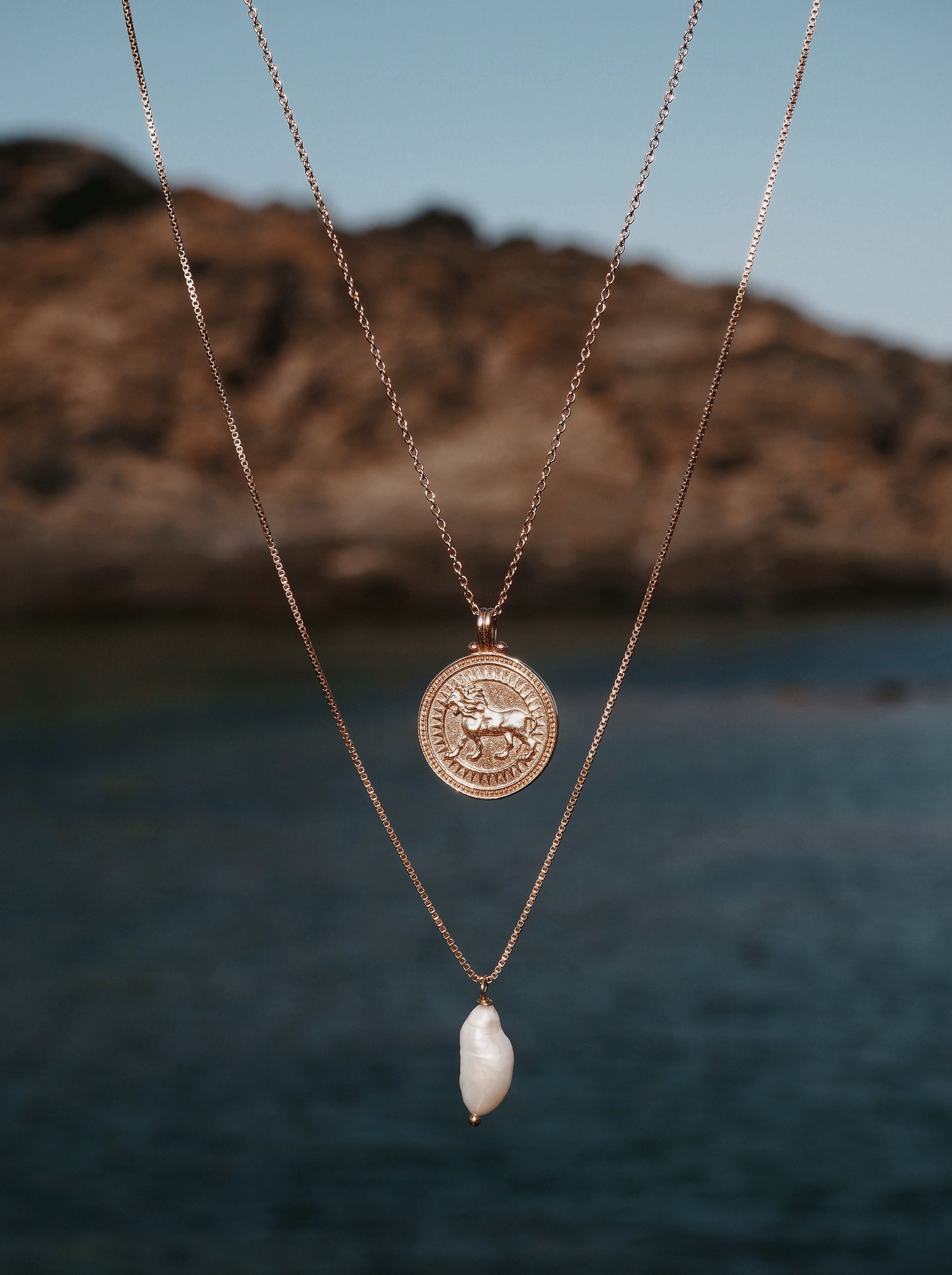 Leo Zodiac Necklace by Pola Jewellery — a modern astrology talisman celebrating the fire sign’s fearless heart and magnetic charm.