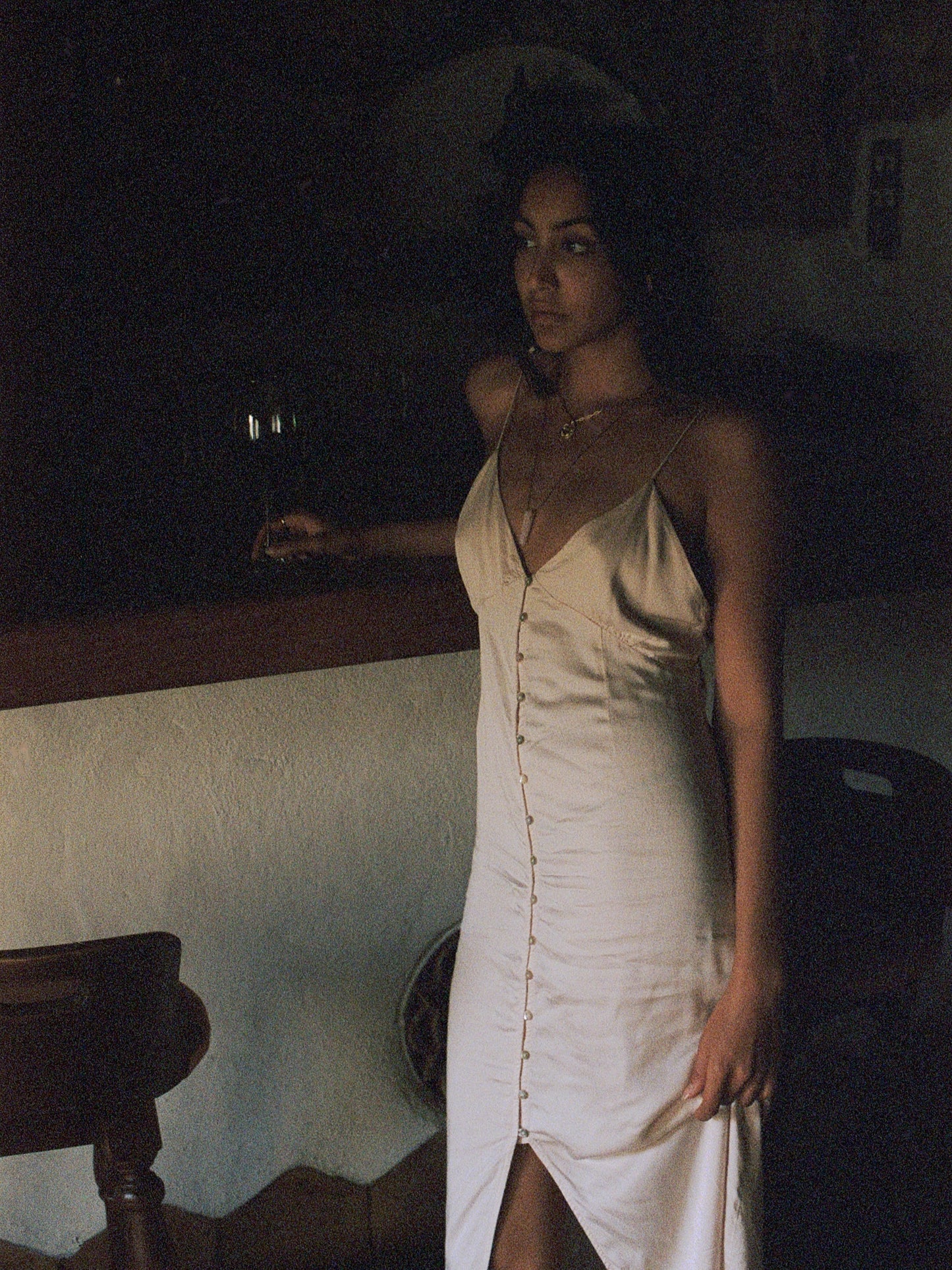 Rose Quartz Necklace Gender Neutral. Vermeil by Pola Jewellery