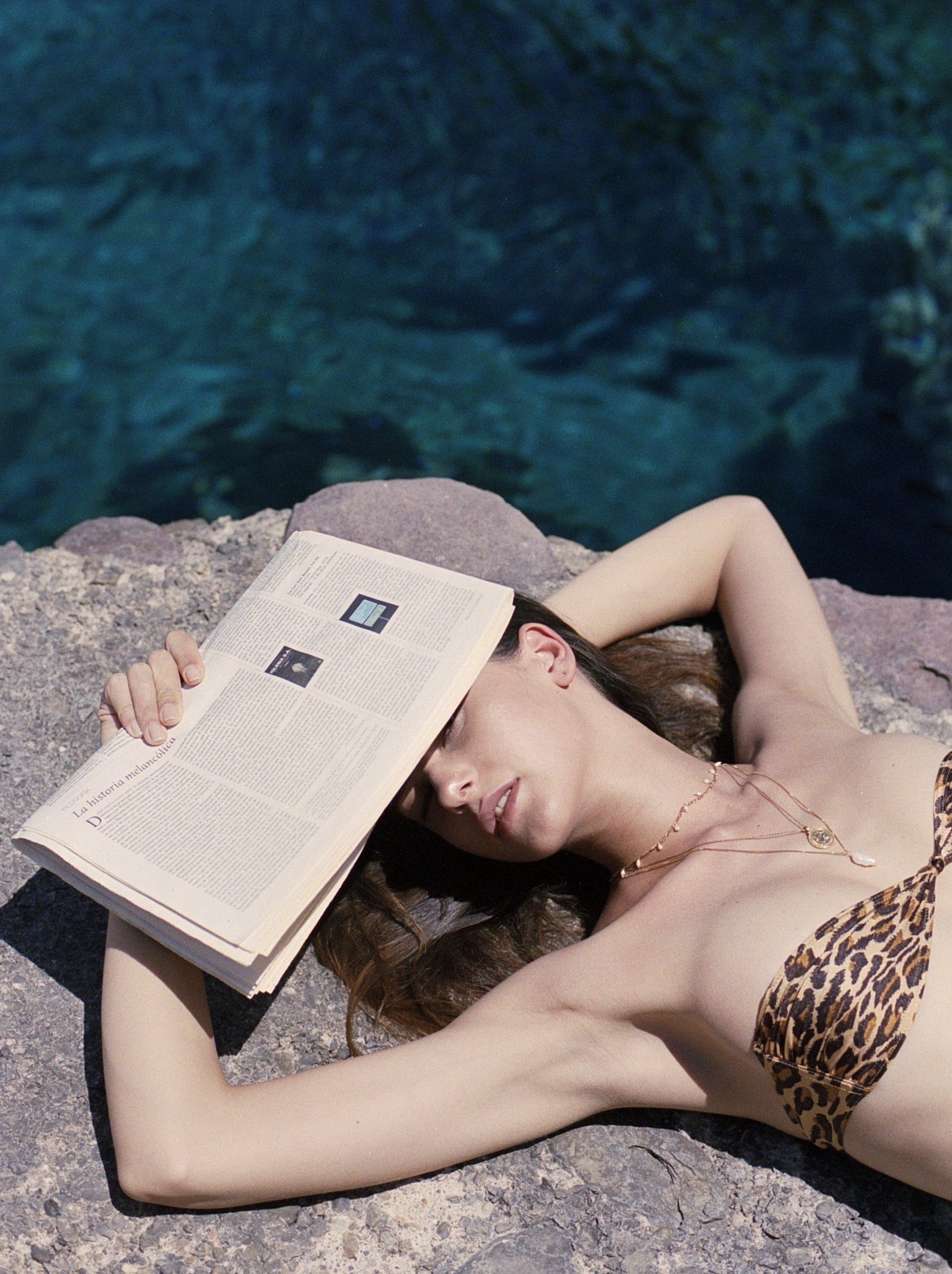 Model wearing Pola Jewellery’s Taurus Zodiac Necklace in gold vermeil — a refined piece symbolizing calm confidence and natural grace.