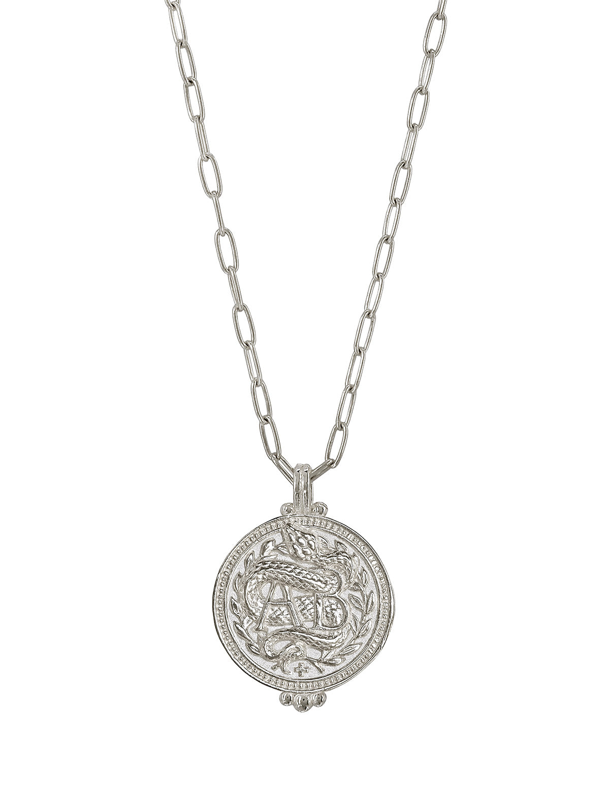 AB Positive Blood Type Necklace. Sterling Silver. Gender Neutral